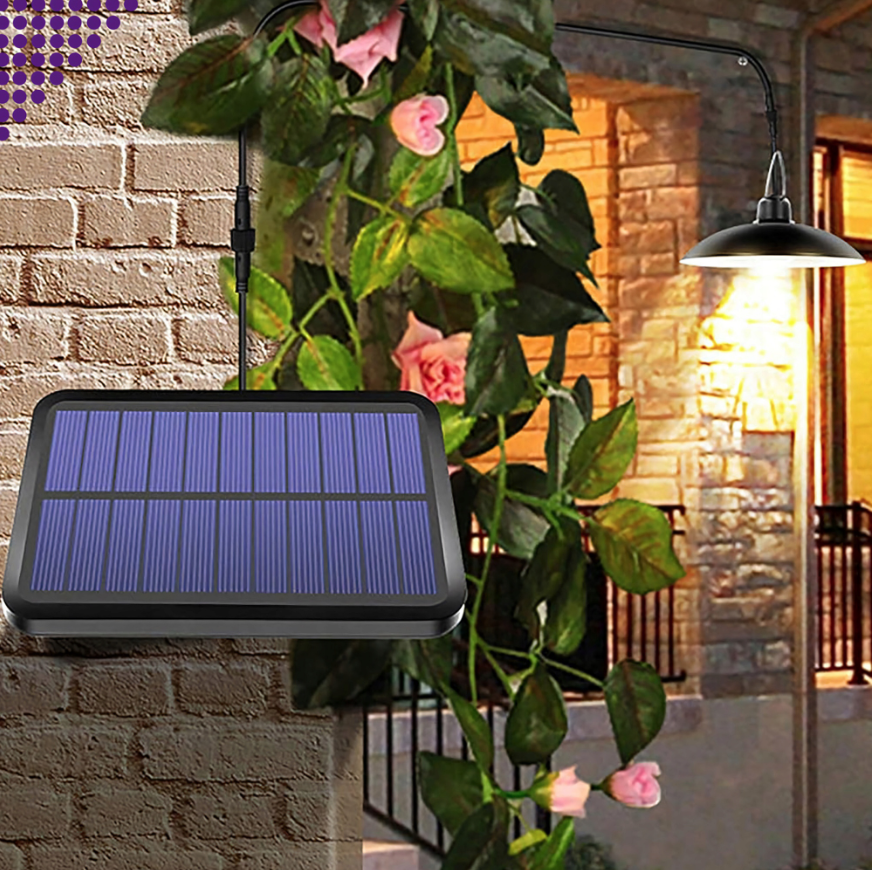 solárne závesné svietidlo – LED lampa